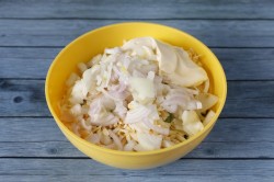 Салат Сердцеедка с куриными сердечками