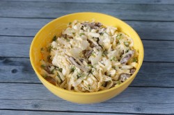 Салат Сердцеедка с куриными сердечками