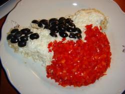 Салат Снегирь