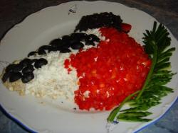 Салат Снегирь