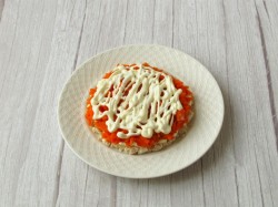 название картинки Салат Снежинка с курицей