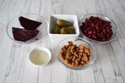 Салат с фасолью без майонеза