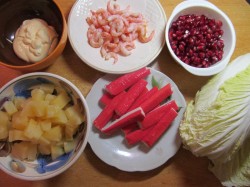 Салат Стрелы амура с креветками