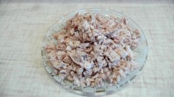 Салат Сугроб с курицей, картофелем и болгарским перцем