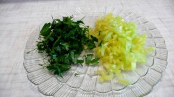 Салат Сугроб с курицей, картофелем и болгарским перцем