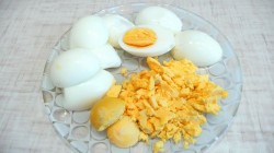 Салат Сугроб с курицей, картофелем и болгарским перцем