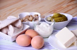 Новогодний салат Свеча