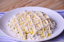 Новогодний салат Свеча