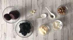 название картинки Салат свекла с черносливом и грецким орехом