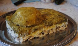 Салат Танк на 23 февраля с грибами