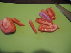 Салат теплый с говядиной и овощами