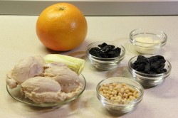 название картинки Салат с курицей в грейпфруте