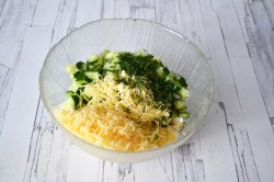 Салат ветчина сыр яйца огурец