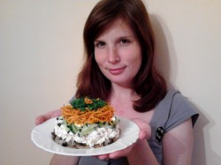 Салат Восторг с корейской морковью