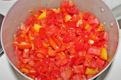 название картинки Салат Завтрак туриста с болгарским перцем и помидорами