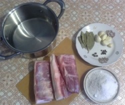 Сало чесночное в рассоле
