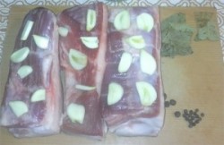 Сало чесночное в рассоле