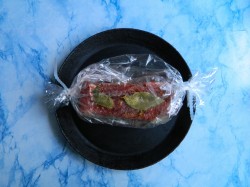 Сало запеченное в духовке в рукаве