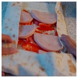 название картинки Лаваш с ветчиной сыром овощами для просмотра фильмов