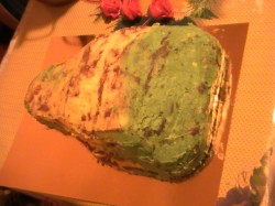 Торт с бантом из мастики Букет роз - шаг 8