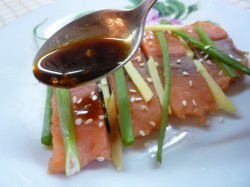 Сашими из лосося от Нобуки Матсушима