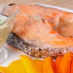 Семга на пару