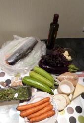 Семга запеченная с овощами в духовке под сыром