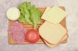 название картинки Сэндвич с ветчиной