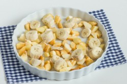 название картинки Шарлотка с яблоками и бананом