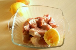 Шашлык из свинины с лимоном в аэрогриле