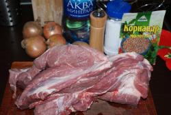Шашлык из свинины в минералке