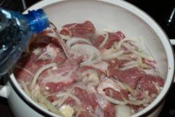 Шашлык из свинины в минералке