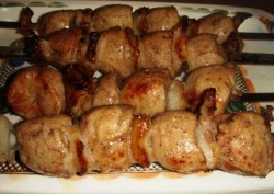 Шашлык из бараньих яиц сочный на мангале - шаг 6 Шашлык из бараньих яиц сочный на мангале - шаг 6