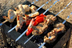 Шашлык на решётке