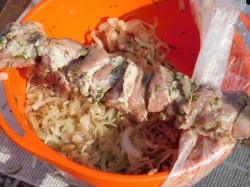 название картинки Шашлык по кавказски из свинины на мангале