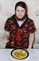 Постные щи из свежей капусты с сушеными грибами