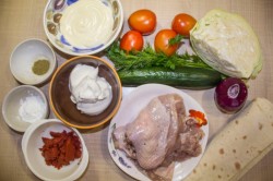 Шаверма в лаваше с курицей в домашних условиях