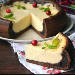 Шоколадная королевская ватрушка с какао