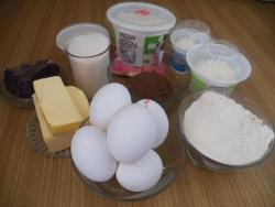 Шоколадно-творожный торт