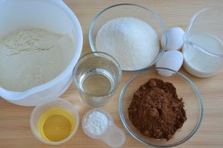 Шифоновый бисквит шоколадный