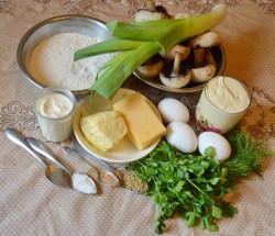 название картинки Сырный пирог Киш Лорен с грибами