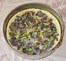 название картинки Сырный пирог Киш Лорен с грибами