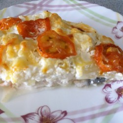 Скумбрия запеченная с овощами в сливках в духовке