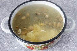 название картинки Сливочный суп с грибами и плавленным сыром