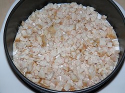 Салат Мой генерал с курицей слоеный