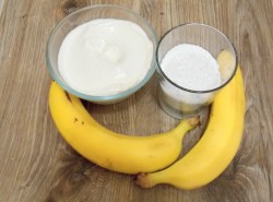 название картинки Сметанно банановый крем для торта