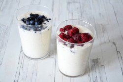 Смузи с овсяными хлопьями бананом