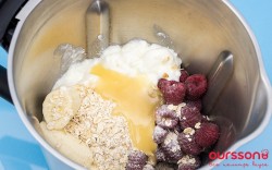 Смузи с овсяными хлопьями и бананом