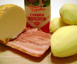 название картинки Сочная запеканка из картофеля с грудинкой