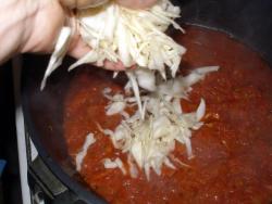 Солянка с грибами и капустой